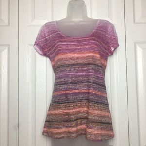ISO Prana Multicolored Striped T-shirt